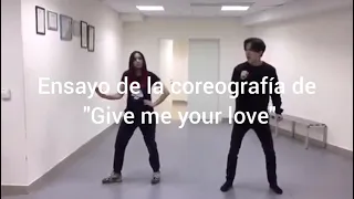 Dimash Ensayando Coreografía de " GIVE ME YOUR LOVE "  2019 🕺🏻