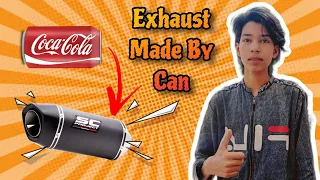 How to Make Exhaust by Can || 🔥🔥🔥 || केन से बनाया एक्सहोस्ट || Mohammad Zaid Vlogs