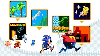 Sonic SMS Remake V.1.0.B - Fangame Android | Walkthrough [Speedrun Sonic]