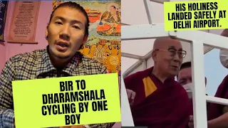 Bir to dharamshala cycling || istandwithdalailama || stop defaming Dalai Lama || Tibetan vlogger ||