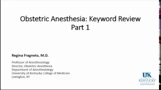 20160216 Subspecialty Obstetric Part 1