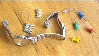 Use Push Pin to Resize Watch Links | Shorten Adjust Remove Watch Band Size | How To