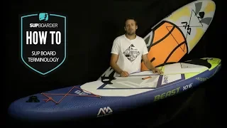 SUP Basics - SUP board terminology / How to video