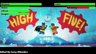 The Lego Batman Movie (2017) Final Battle with healthbars