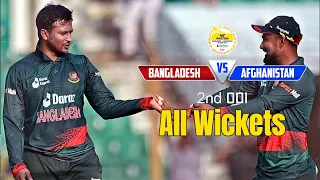 All Wickets || Bangladesh vs Afghanistan || 2nd ODI || Afghanistan tour of Bangladesh 2023