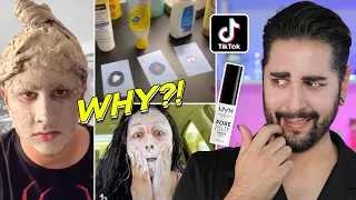 WHY TIKTOK?! WHHHHYYYY?! Debunking Beauty Tips And Hacks! 🧐