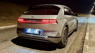 New HYUNDAI IONIQ 5 (2022) at night - CRAZY AMBIENT lights, LED lights & digital cockpit views