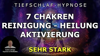 Tiefschlaf Hypnose Chakra-Meditation für alle 7 Chakren ~ Reinigung, Heilung und Aktivierung [2023]