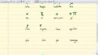 Greek letters go green!