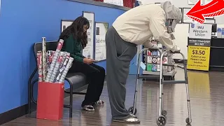 Bad Grandpa Farts in Peoples Faces At Walmart!!! (Unleash The Farts)
