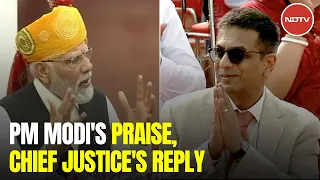 Independence Day 2023: Chief Justice Of India's Folded Hands Gesture On PM's Language Remark