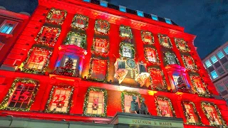 London Christmas Markets 2023 🎄 Fortnum's Shop Display & Burlington Arcade Piccadilly Walk ✨ 4K HDR
