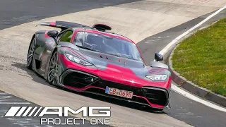 Nürburgring Mercedes AMG ONE Prototype Testing! +Bugatti Centodieci, Chiron SuperSport & Huracan STO