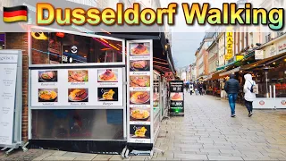 [4K] Dusseldorf Germany Walking Tour in 2020 - Rhine to Old Town