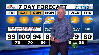 Friday morning FOX 12 weather forecast (7/29)