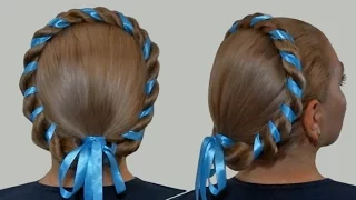 Halo or Milkmaid Braid for Long Hair |Hairstyles by Yourself| Tutorial