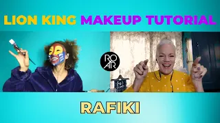 Lion King Makeup Tutorial 🦁 :  How to Paint Rafiki