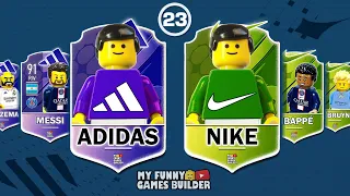 Team ADIDAS vs Team NIKE in FIFA 23 All-Star Lego Football