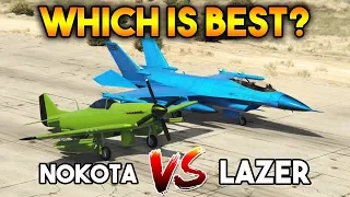 GTA 5 ONLINE : LAZER VS NOKOTA (WHICH IS BEST FIGHTER ?)