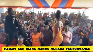 BAHATI AND DIANA MARUA PERFORMING MUBABA TOGETHER || DIANA BAHATI MUBABA PERFORMANCE LIVE
