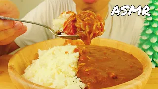 ASMR JAPANESE CURRY RICE | EATING SOUNDS  | NO TALKING  |  MUKBANG 먹방