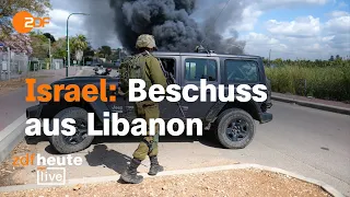 Neue Eskalation in Nahost? Libanon feuert 34 Raketen auf Israel I ZDFheute live