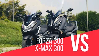 Honda Forza 300 vs Yamaha X-MAX 300 - PORÓWNANIE | 4K