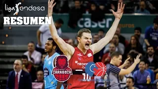 Tecnyconta Zaragoza - Cafés Candelas Breogán (83-69) RESUMEN // Jornada 19 Liga Endesa