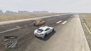 GTA 5 Online Drag Race - Itali GTO Stinger TT Vs Vigero ZX ( both HSW )