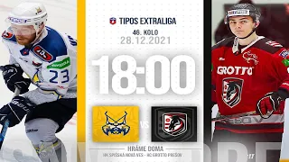 HK Spišská Nová Ves - HC GROTTO Prešov |LIVE| TIPOS Extraliga| 46. kolo