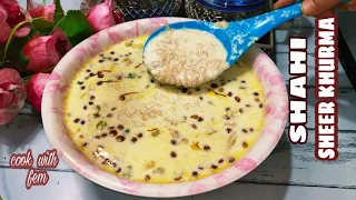 Shahi Sheer Khurma - No Khova No Condensed Milk Yet Very Delicious Simplified Sheer Khurma Recipe