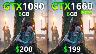 GTX 1080 vs GTX 1660 Super - Test in 9 Games