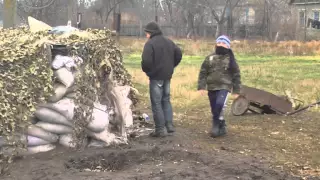 Детский блокпост в селе Светлодолинское