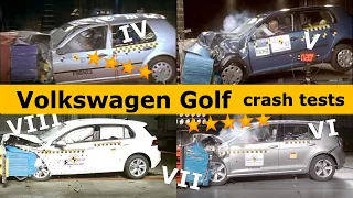 Volkswagen Golf Crash Test (Mk4 Mk5 Mk6 Mk7 Mk8) Euro NCAP