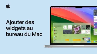 Ajouter des widgets au bureau du Mac | Assistance Apple