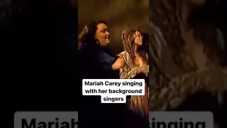 Mariah Carey singing with her background singers ♥️🥺