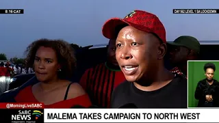 EFF leader Julius Malema takes election campaign to Rustenburg