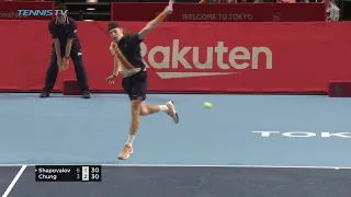 Hot Shot: Shapovalov Rips A Flying Backhand In Tokyo