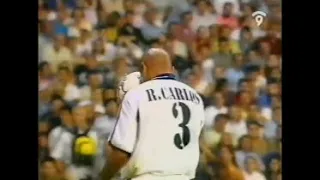 Roberto Carlos vs Valencia ● La Liga 00/01 ● All Touches and Actions