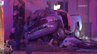 Pickup Truck Crashes Into House At High Speed | Tempe