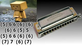 ESTA MELODÍA TE HARA LLORAR, ARMÓNICA CROMÁTICA FÁCIL, SAD HARMONICA  EASY TUTORIAL