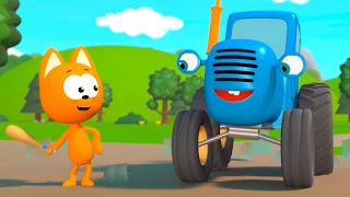 Cars in Ice | Meow Meow Kitty's cartoons and songs for kids