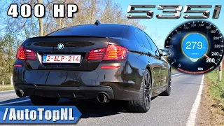 400HP BMW 535i F10 |  ACCELERATION TOP SPEED & REMUS Exhaust SOUND | AUTOBAHN POV by AutoTopNL