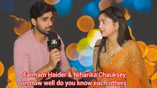 Segment | Farman Haider and Niharika Chauksey on How well do you know each other | Aaina | Dangal TV