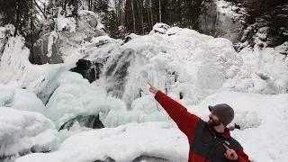 Beautiful Alaskan Frozen Waterfall - Life in Alaska