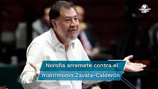 Noroña exige a Margarita Zavala no participar en discusión de la reforma eléctrica