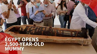 Egypt opens ancient mummy sealed 2,500 years ago
