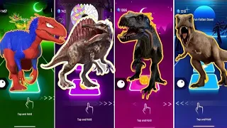 🦕 T-Rex Spider Man vs Jurassic World vs Indoraptor vs The good Dinosaur | Coffin Dance 🪩