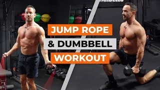 Jump Rope & Full Body Dumbbell Workout to Burn Fat and Build Muscle