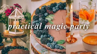 Magical Autumn Dinner Party 🍂🕯️✨ Fall Recipes & Decor, Practical Magic Vibes, Crescent Moon Wreaths